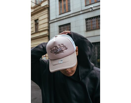 Kšiltovka Von Dutch Soro Foam Trucker Light Pink/White