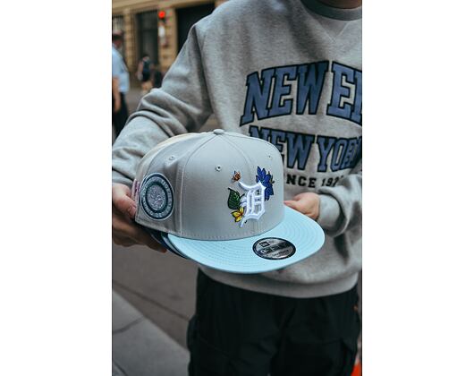 Kšiltovka New Era 9FIFTY MLB Floral Detroit Tigers Retro - Graphite / Pastel Blue