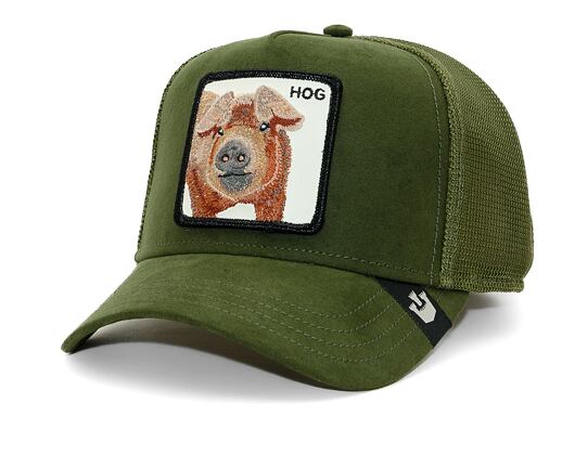 Kšiltovka Goorin - Trucker - The Suede Pig - Moss
