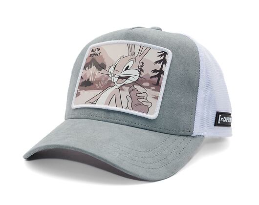 Kšiltovka Capslab - Looney Tunes - Bugs Bunny - Grey/White