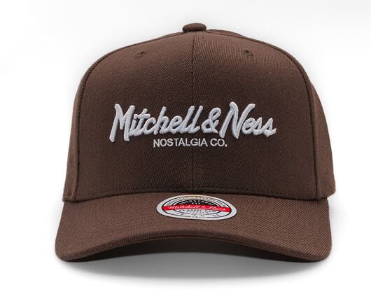 Kšiltovka Mitchell & Ness - Branded Pinscript Classic Red - Brown/White