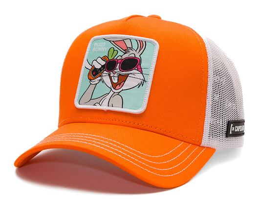 Kšiltovka Capslab - Trucker Looney Tunes - Bugs Bunny - Orange