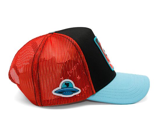 Kšiltovka Capslab - Trucker Looney Tunes - Marvin the Martian - UFO - Black / Turqouise