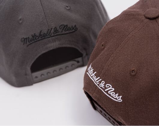 Kšiltovka Mitchell & Ness - Branded Pinscript Classic Red - Brown/White