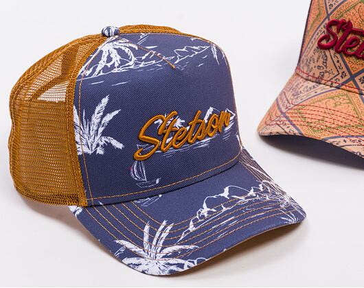 Kšiltovka Stetson - Trucker Cap Minimal Aloha Print - 2