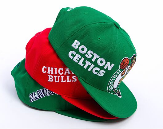 Kšiltovka Mitchell & Ness - Boston Celtics - Big Time Snapback - Green