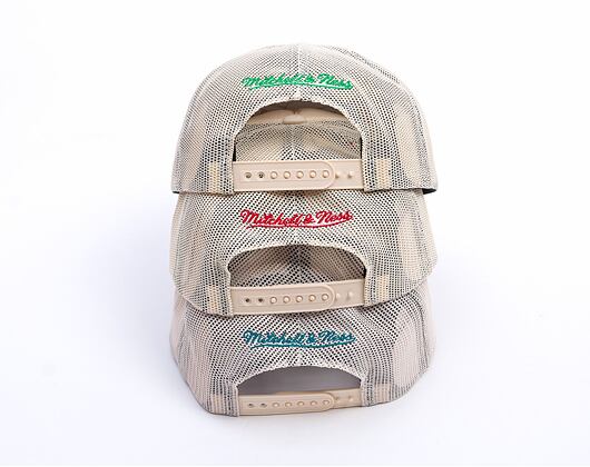 Kšiltovka Mitchell & Ness - Miami Heat - Evergreen Trucker Hwc - Off White