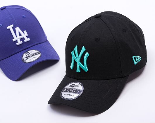 Kšiltovka New Era - MLB League Essential 9FORTY - NY Yankees - Black / Teal