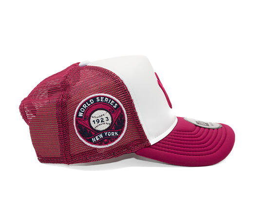 Kšiltovka New Era - MLB World Series 9FORTY Trucker - NY Yankees - Cherry / White