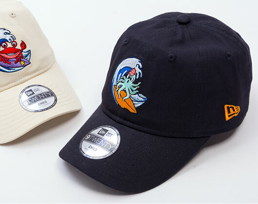 Dětská Kšiltovka New Era - Branded Surf 9TWENTY - Navy / Papaya