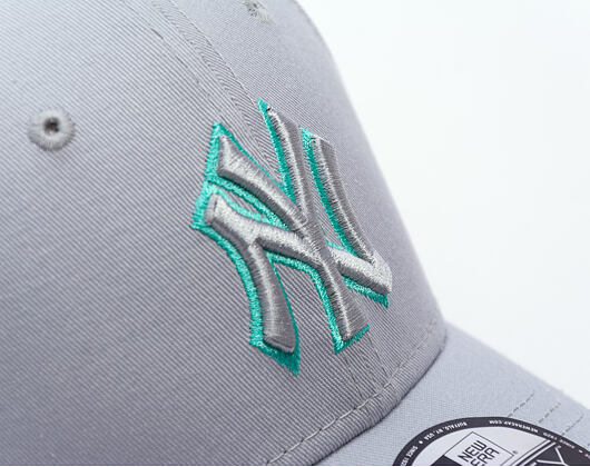 Kšiltovka New Era - MLB Team Outline 9FORTY - NY Yankees - Grey / Teal
