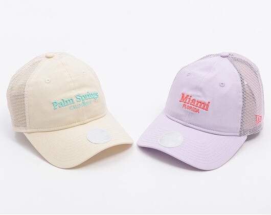 Dámská Kšiltovka New Era - Branded City Mesh 9TWENTY - Lila / Coral