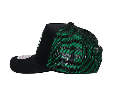Kšiltovka Mitchell & Ness - NBA Tremor Trucker - Boston Celtics - Black