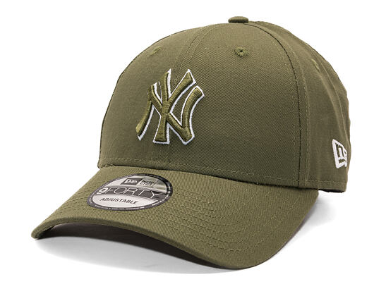 Kšiltovka New Era - MLB Outline 9FORTY - NY Yankees - New Olive