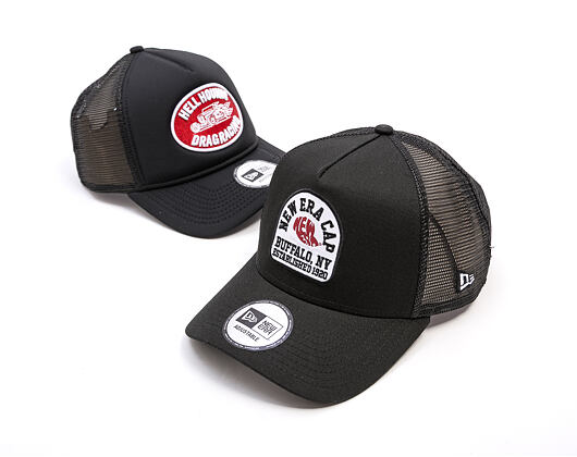 Kšiltovka New Era - Branded Buffalo Patch 9FORTY Trucker - Black