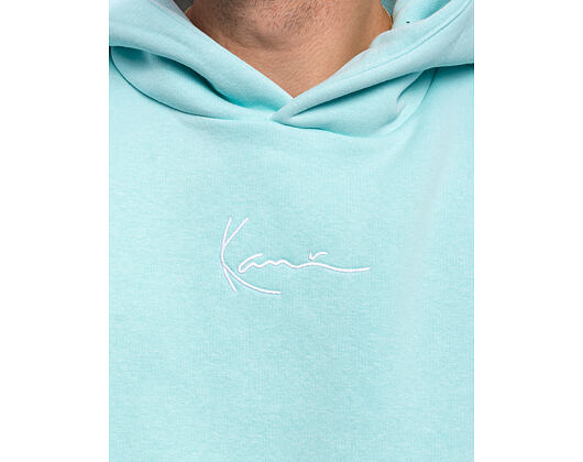 Mikina Karl Kani - Small Signature Essential OS Hoodie - Light Blue