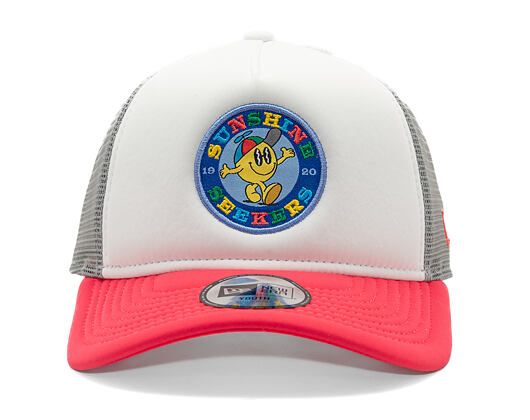 Dětská Kšiltovka New Era - Branded Graphic Patch 9FORTY Trucker - Coral
