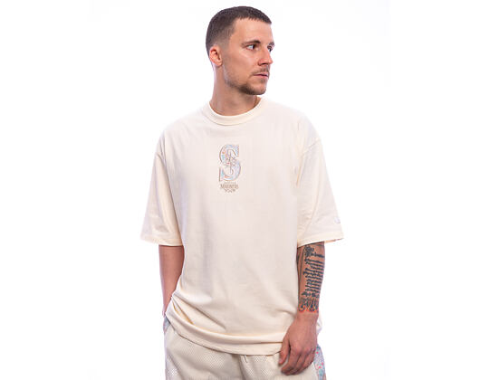 Triko New Era - MLB Infill Oversized Tee - Seattle Mariners - Off White