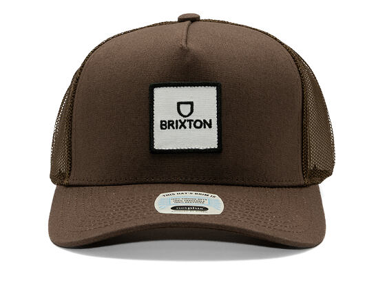 Kšiltovka Brixton - Alpha Block Np C Mp Trucker Hat - Brown/Brown