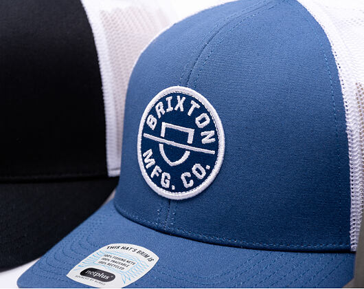 Kšiltovka Brixton - Crest X Mp Mesh Cap - Joe Blue/White