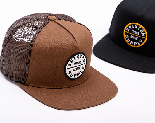 Kšiltovka Brixton - Oath Mp Trucker Hat - Pinecone Brown/Pinecone Brown