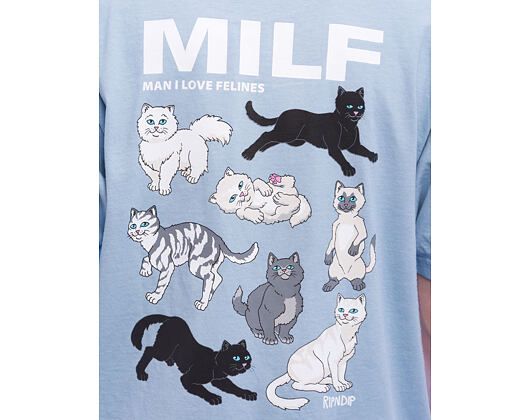 Triko Rip N Dip - Man I Love Felines Tee Powder Blue