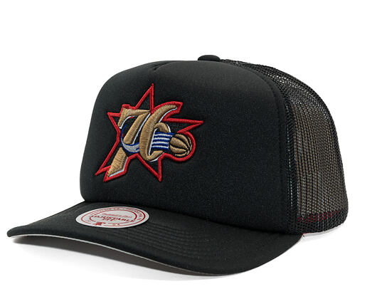 Kšiltovka Mitchell & Ness - Hidden Trucker Hwc - Philadelphia 76Ers - Black