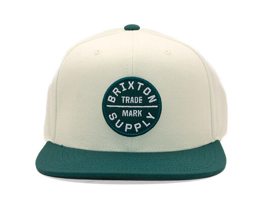 Kšiltovka Brixton - Oath Iii Snapback - Off White/Night Sage
