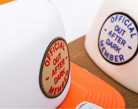 Kšiltovka Brixton - Out After Dark Np Hp Trucker H - Tangerine/Off White