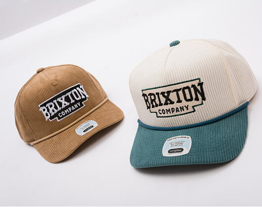 Kšiltovka Brixton - Pierson C Np Mp Snpk - Night Sage/Off White Corduroy