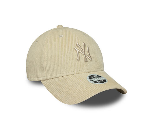 Dámská Kšiltovka New Era - MLB Cord 9FORTY - NY Yankees - Stone