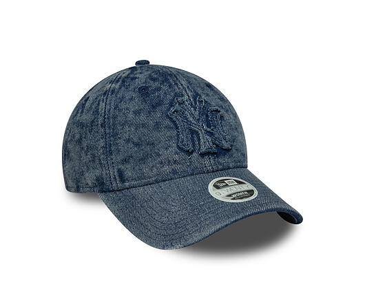 Dámská Kšiltovka New Era - MLB Wash & Distressed Denim 9TWENTY - NY Yankees - Pastel Blue