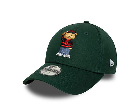 Dětská Kšiltovka New Era - Bear Kids 9FORTY - AC Milan - Dark Green