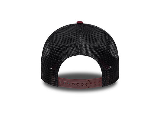 Kšiltovka New Era - Buffalo Patch 9FORTY Trucker - Burgundy / Muted Indigo