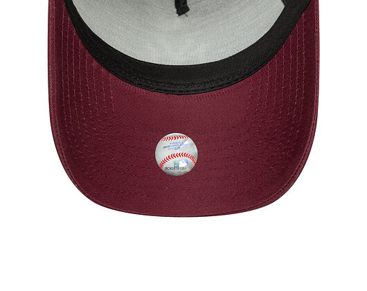 Kšiltovka New Era - MLB League Essential 9FORTY A-Frame - NY Yankees - Burgundy / White