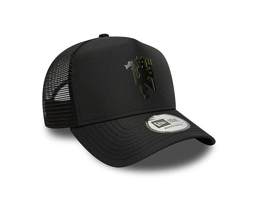 Kšiltovka New Era - Keyline 9FORTY Trucker - Manchester United FC - Black / Upright Yellow