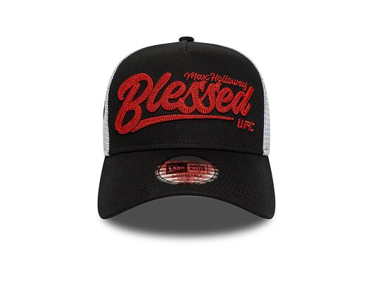 Kšiltovka New Era - UFC MMA Max Holloway - Blessed 9FORTY Trucker - Black / Scarlet