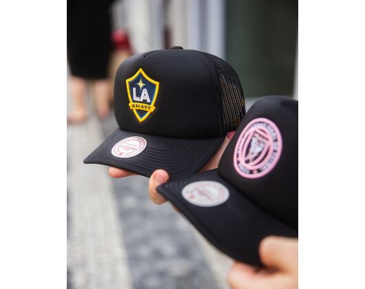 Kšiltovka Mitchell & Ness - Hidden Trucker - Los Angeles Galaxy - Black