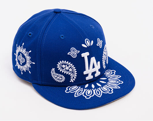 Kšiltovka New Era - MLB Paisley Bandana 59FIFTY - LA Dodgers - Dark Royal