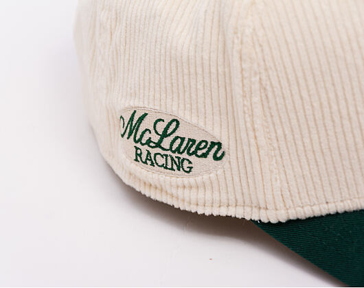 Kšiltovka New Era - F1 Seasonal Cord 9SEVENTY Stretch-Snap - McLaren Racing - Cream / Dark Green