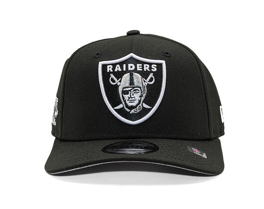 Kšiltovka New Era - NFL Anniversary Patch 9SEVENTY Stretch-Snap - Las Vegas Raiders - Black