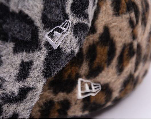 Dámská Kšiltovka New Era - MLB Cosy Animal - Leopard Fleece 9FORTY - NY Yankees - Caramel / Auburn