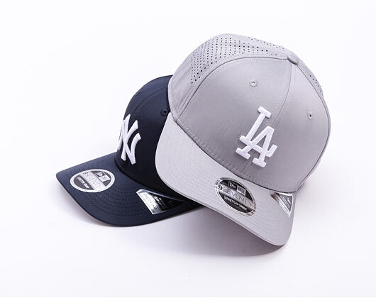Kšiltovka New Era - MLB Perforated 9SEVENTY Stretch-Snap - LA Dodgers - Grey