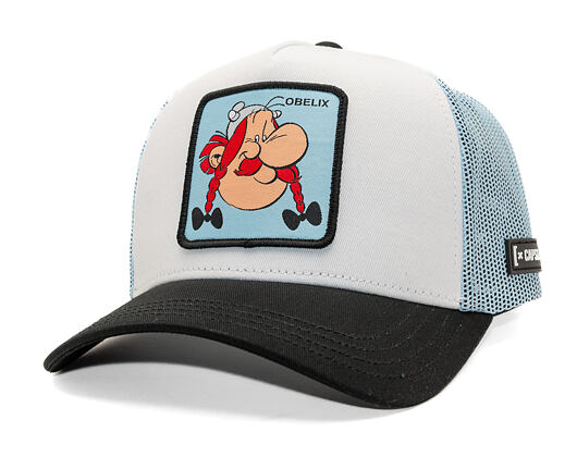 Kšiltovka Capslab - Obelix Trucker - White / Blue