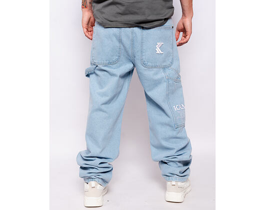 Džíny Karl Kani - KK Retro Baggy Workwear Denim light blue
