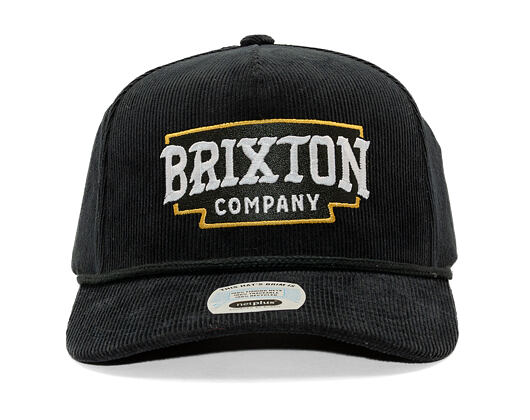Kšiltovka Brixton - Pierson C Np Mp Snpk - Black Corduroy