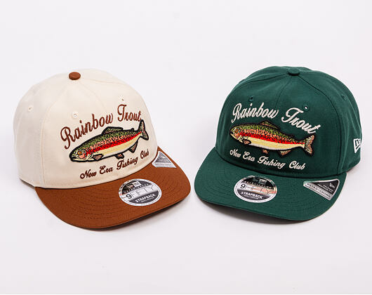 Kšiltovka New Era - Wild "Fishing Club" 9FIFTY Retro Crown - Dark Green