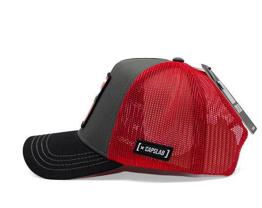 Kšiltovka Capslab - Smurfs Trucker - Strong - Black / Red