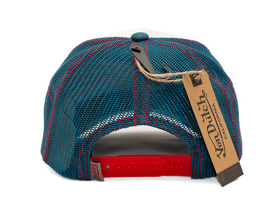 Kšiltovka Von Dutch - Trucker - Distressed White/Blue