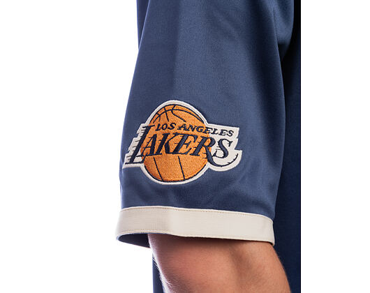 Dres New Era - NBA Button Jersey Shirt - LA Lakers - Muted Indigo